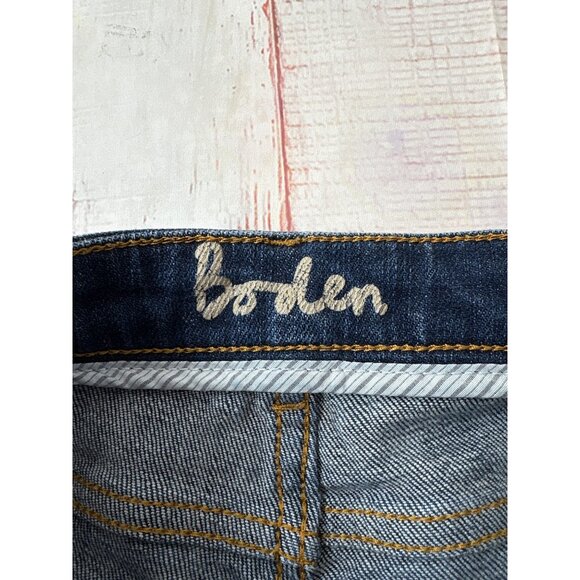 Boden Dark Wash Straight Leg Jeans Size 8 Petite - Picture 6 of 7